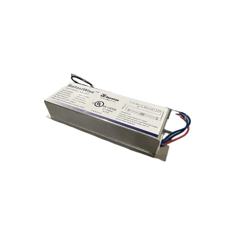 BalastWise Electronic Ballast, Type DXE2M5, Input 120V/60Hz, 0.55A, 20-115F