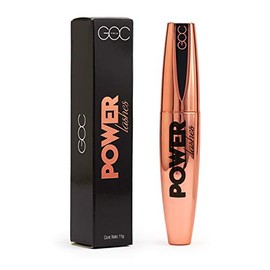 GOC, Máscara de pestañas, Power, Alargador de pestañas, Volumen extremo, Máxima definición, Sin grumos, Color negro intenso, A prueba de agua, Indeleble, GMP01