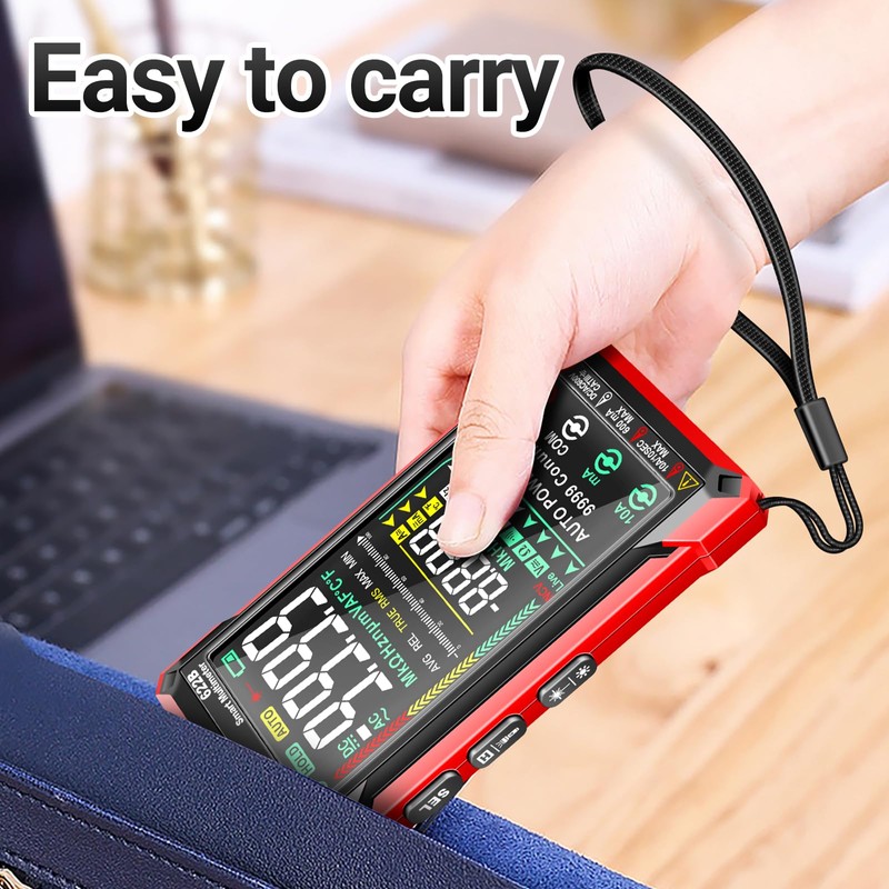 ANENG Digital Multimeter Tester TRMS 9999Counts Smart Auto-Ranging Anti-Burning Ohm