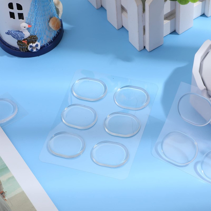 Yeshone 60 Pieces Drum Dampeners Gel Pads Silicone Soft Moon