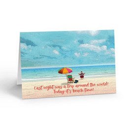 Stonehouse Collection Beach Christmas Cards, 18 Cards and Envelopes, Wishing You Joy This Holiday Season