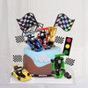 Decoración para tartas de coche de carreras, decoración para tartas