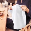 12 x luxury 100% white cotton cloth napkins 41x41 centemeter