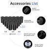 IOQ Black 20-Pack Standoff Screws (3/4 in. Dia x 1