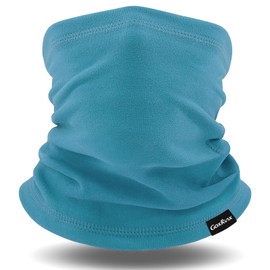 GoxRunx Winter Neck Gaiter Warmer, Soft Fleece Face Mask Scarf (Blue)