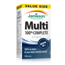 Jamieson 100 percent Complete Multivitamin for Men 50 plus - Value Size, 150 Caplets