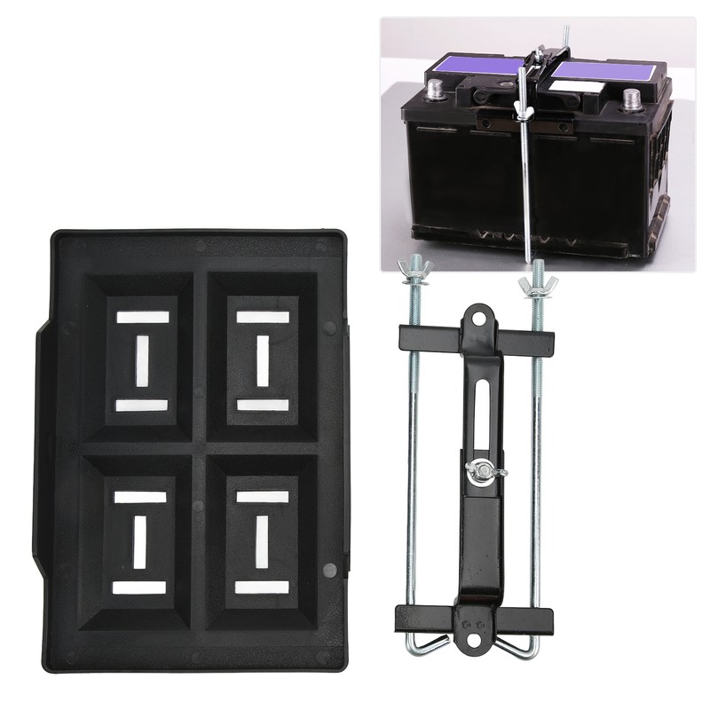 Heavy Duty Car Boat Battery Holder Hold Down Tray with