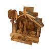 Jerusalem Olive Wood Nativity Set with Figures from Bethlehem