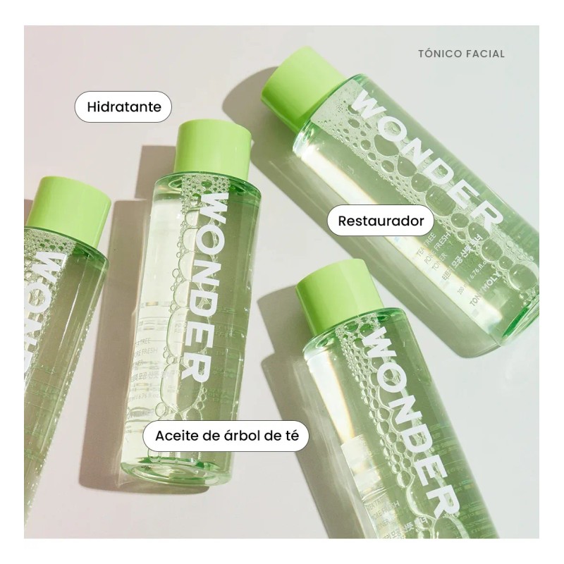 Tonymoly Tea Tree Pore Fresh tónico 200 ml, controla grasa