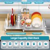 TOOLF Expandable Dish Rack, Dish Drying Rack for Kitchen Counter,