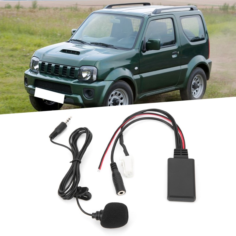 Bluetooth 5.0 AUX Cable Adapter with Microphone Handsfree Replacement for