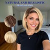 HAIRCUBE Ombre Blonde Synthetic Lace Front Wig, 10 Inch Layered