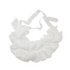 White Detachable Lace Ruffle Collar, Clown Costume Accessory