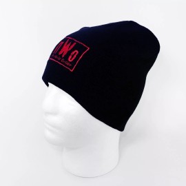 EWS nWo New World Order Red Logo WCW Beanie Cap Hat