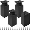 DDHOMIN 4 PCS Plastic Adjustable Funiture Legs for Sofa,Desks,Cabinets
