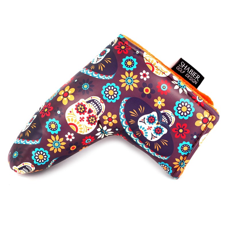 SHABIER Cubierta para putter de golf, diseño de calavera, cubierta