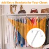 LANMIERT Heavy Duty Closet Rod Bracket, Adjustable Closet Shelf &