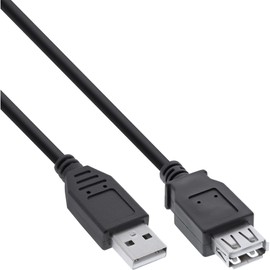 InLine 34618B USB 2.0 Extension Male / Female Type A 1.8 m Black