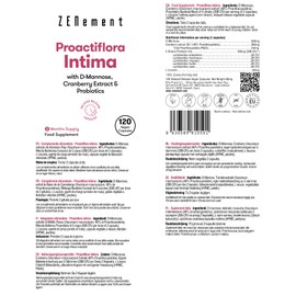 D-Mannose, Cranberry and Prebiotics Capsules | Bladder Control & Urinary Tract Infection Treatment | d mannose Cystitis Treatment for Women | UTI Treatment for Women | Zenement