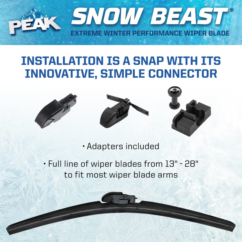PEAK Snow Beast Winter Windshield Wiper Blade, 21-inch
