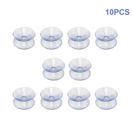 Denpetec Double Sided Suction Cups, to Keep The Glass Table Top from Sliding, Glass Table Top Bumpers, Glass Table Top Spacers, Window Hanger Suction Cup(20mm,10pcs)
