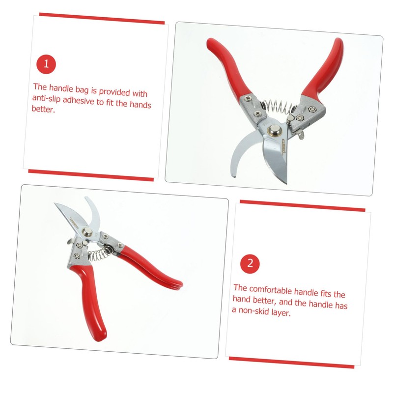 Kisangel Steel Fruit Flower Leaf Trimmer Multi-functional Pruning Scissors for