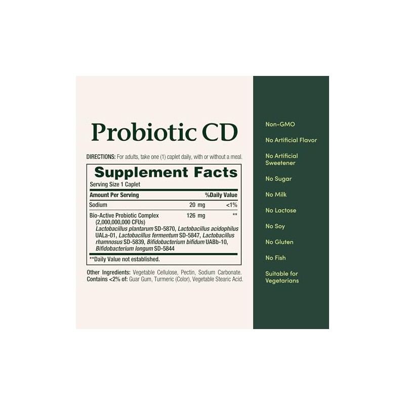 Nature's Bounty Probiotic 10 Daily Probiotic Supplement for Digestive, Immune,
