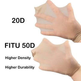 FITU Women's Sheer Nylon Ankle Tights Hosiery Socks (Beige) One Size Beige