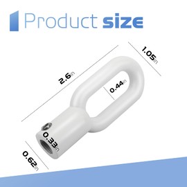 Opener Adapter for Skylight, Eyelet Adapter with Set Screw Replacement for Velux Skylight Parts, Awning Window Operators Hardware