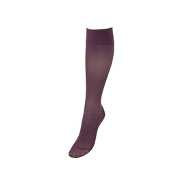 COMPRESSANA Calypso 140 Denier Fine Knit Support Knee Socks in Trendy Colours 2017 Effective Support with 15-18 mmHg Compression (Support Class 3) Size V Purple 1 Pair
