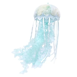 RLOMUTE Colorful jellyfish Plush Toy Realistic Stuffed Sea Animal Super Soft Cute Birthday Companions Bedroom Car Home Decor Collectible Gift for kids Boys Girls 5.9 Inch green