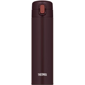 THERMOS Vacuum Insulated Straw Bottle 450ml Brown for Cold Preservation FJM-450 BW
