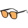 Arcade Wellington Sunglasses, UV Protection, Clear Frame, Stylish, orange