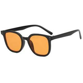 Arcade Wellington Sunglasses, UV Protection, Clear Frame, Stylish, orange