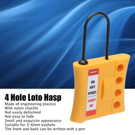 Lock Out Tag Out Hasp 4 Hole Insulated Lotus Security Lock for 3-6mm Keyholes