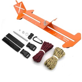 PSKOOK Paracord Bracelet Jig Kit Paracord Tool Kit Adjustable Length Weaving DIY Craft Maker (Orange)