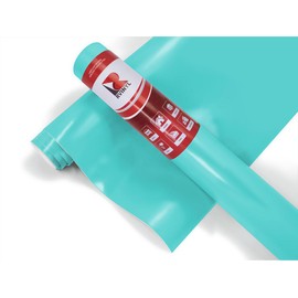 Rvinyl 3M 2080 Series S57 Satin Key West Dual Cast Car Wrap Vinyl Film and Controltac Air Release Adhesives - 1ft x 1ft - Bubble Free Sheet Roll for Vehicles, Rims and Signs