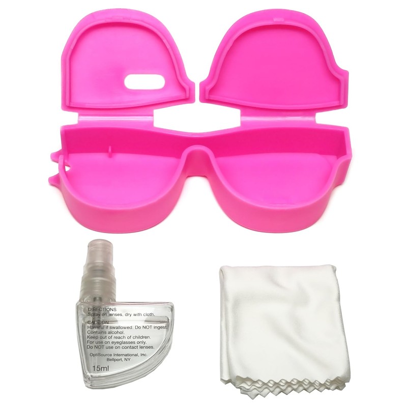 Calabria Kool Klean 2 Pack Eyeglasses Lens Cleaner Kit Pink/Black