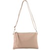 modamoda de T186 Italian Leather Clutch / Shoulder Bag, Medium