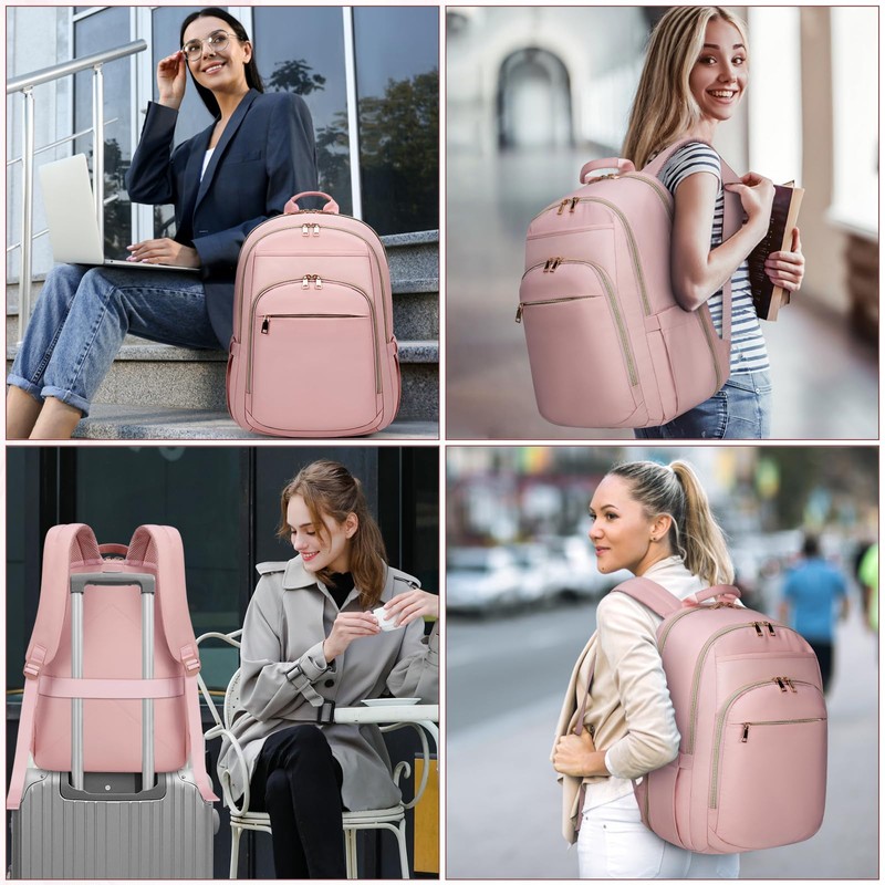 Laptop Backpack for Women 15.6 Inch Travel Backpack With USB