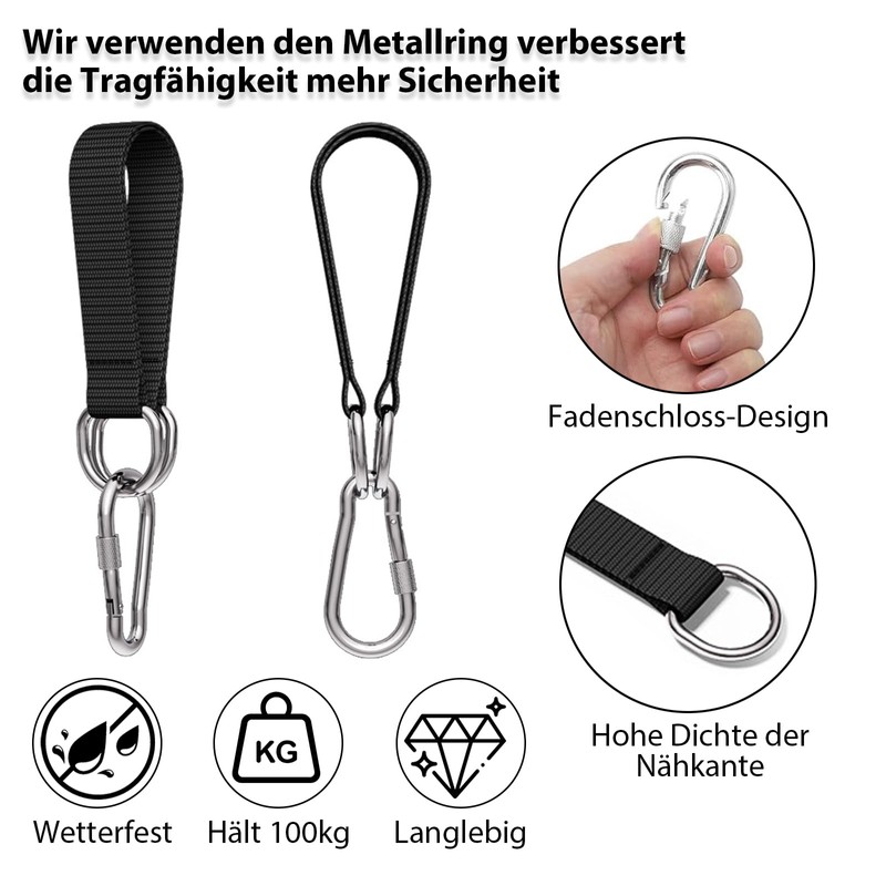 Cfcyhla Pack of 2 Hammock Attachments, Tree Swing Strap, Swing