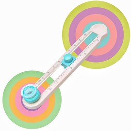 Magnoloran Circle Cutter, Circle Cutters for Crafts, Paper Circle Cutter, Adjustable Calibre 2-20CM Circle Paper Cutter Circular Rotary Cutter Perfect Circle Maker for Crafts, Paper Circular Cutting