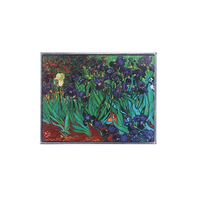 Design Toscano Stained Glass Panel - Van Gogh Irises Stained