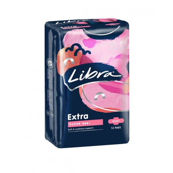 Libra Buy Libra Extra Pads Super With Wings 12 Pack