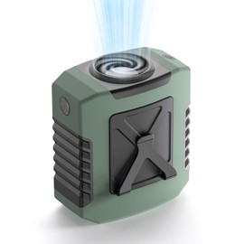 Belt Fan, Powerful (2025 New Model 14015RPM), 4 Adjustable Levels, 8,000 mAh, Large Capacity, SOS Light and Flashlight, Waist Fan, Type-C5V/2A Charging, Neck Sit, Tabletop, Handheld, Delivery, Outdoor