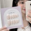 Peach Milk Handmade Nail Tips - Stiletto / 복숭아 우유
