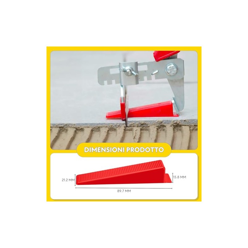MarketConnect® Pack of 50 Red Reusable Wheel Chocks for Leveling