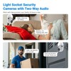 3MP Light Bulb security camera, 360° Auto Tracking, Human Motion