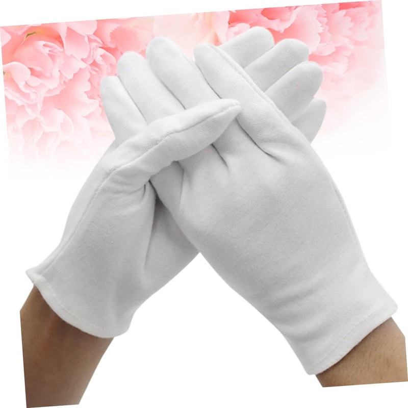 FOMIYES 12 Pair Lightweight Cotton Gloves Wear Resistant Protective Work