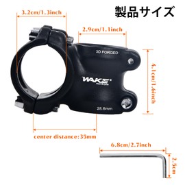 Bicycle Stem 35mm ± 7° Adjustable Bicycle Handlebar Riser for 31.8mm Handlebar Handle Bar Stem Bike Stem Aluminum Mountain Bike Clamp Stem Road Bike Mountain Bike Road Bike Cross Bike (Black)